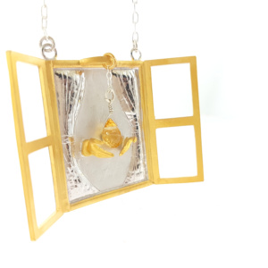 parisasdesigns Parisas designs Parisa's designs gold sterling silver one a kind necklace