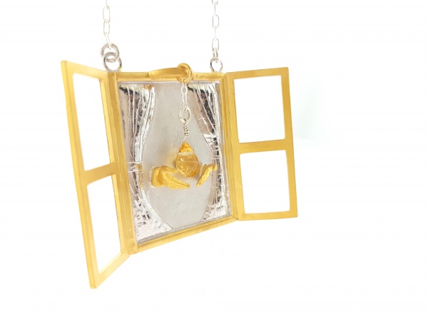 parisasdesigns Parisas designs Parisa's designs gold sterling silver one a kind necklace