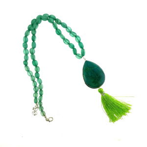 parisasdesigns Parisas designs Parisa's designs jade chrysocolla sild thread necklace