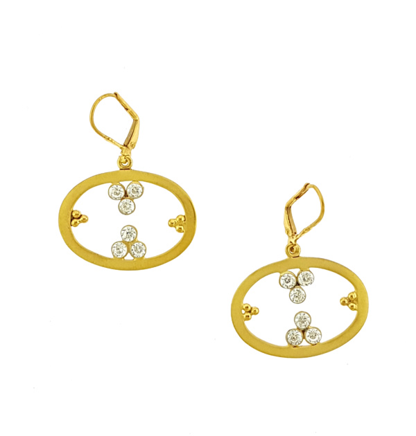 Sterling silver parisasdesigns Parisa's designs gold earrings Diamond