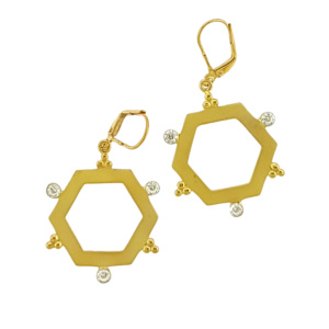 Sterling silver parisasdesigns Parisa's designs gold earrings Diamond