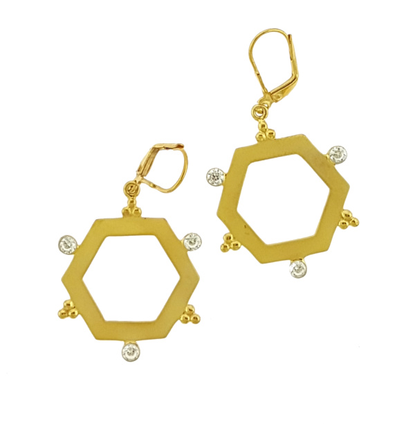 Sterling silver parisasdesigns Parisa's designs gold earrings Diamond