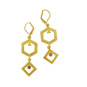 Gold garnet Parisa's designs Parisas designs Parisasdesigns earrings