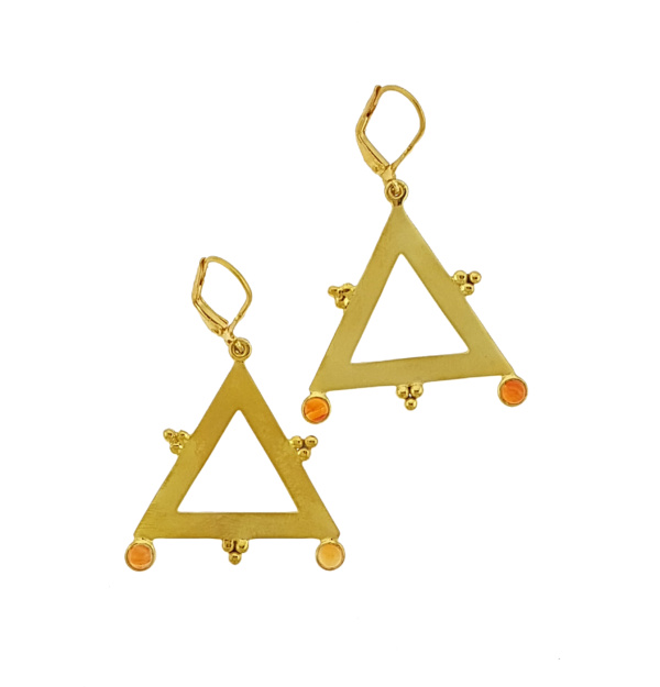Gold carnelian Parisa's designs Parisas designs Parisasdesigns earrings