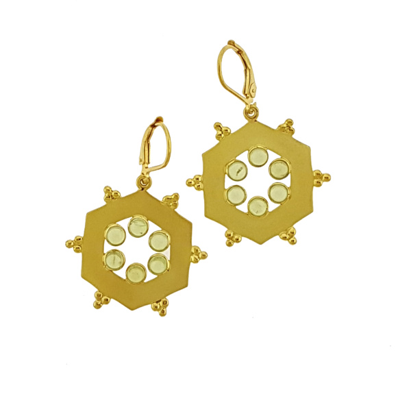 Gold peridot Parisa's designs Parisas designs Parisasdesigns earrings