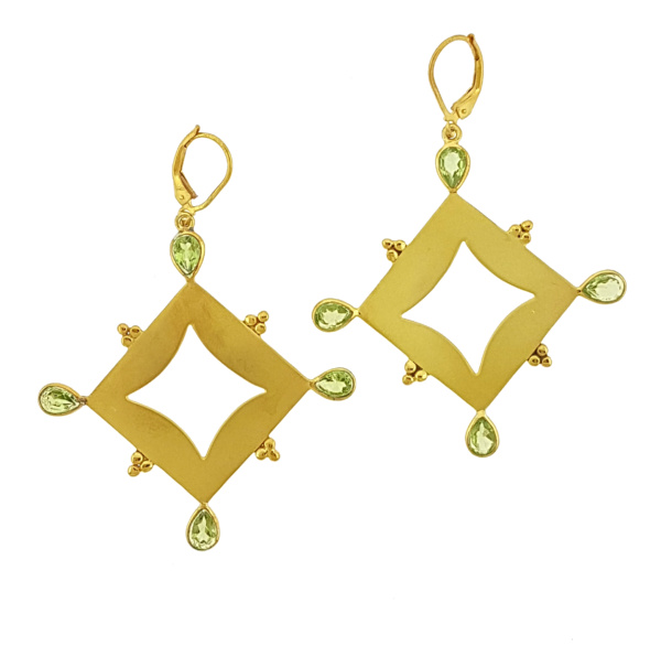 Gold peridot Parisa's designs Parisas designs Parisasdesigns earrings