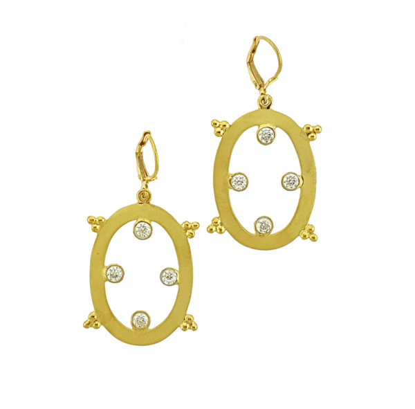 hebe gemstone gold earrings parisasdesigns Parisa's designs