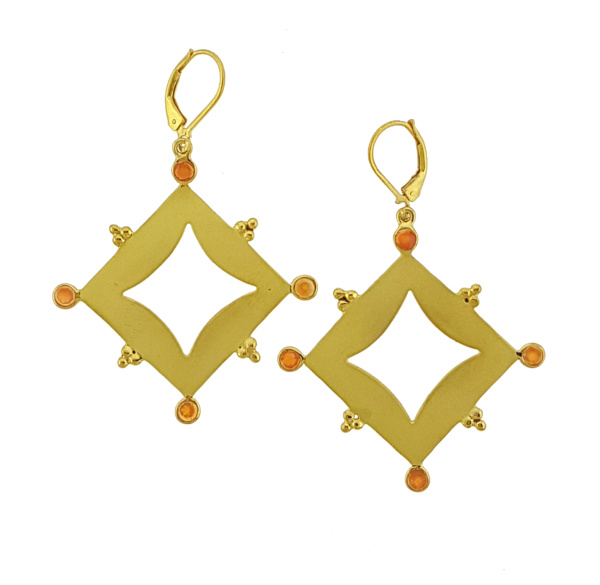 Hemera gold earrings parisasdesigns Parisa's designs