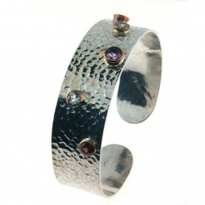 Garnet, topaz, citrine, garnet, peridot, Amethyst bangel parisasdesigns Parisa's designs