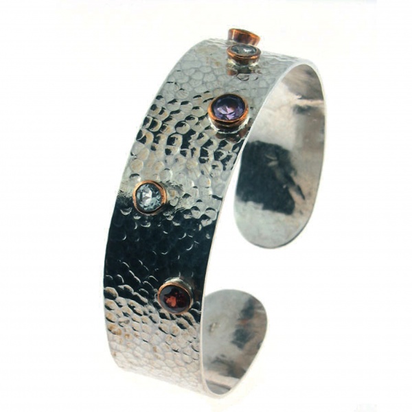 Garnet, topaz, citrine, garnet, peridot, Amethyst bangel parisasdesigns Parisa's designs