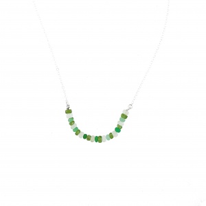 perhnite peridot emerald necklace sterling silver Parisa's designs parisasdesigns